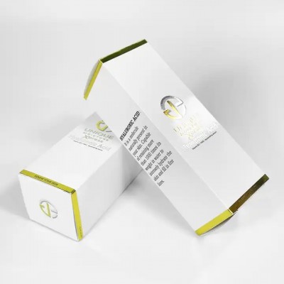 Custom luxury white cardboard paper box for skincare cosmetics packaging box friendly packaging lips