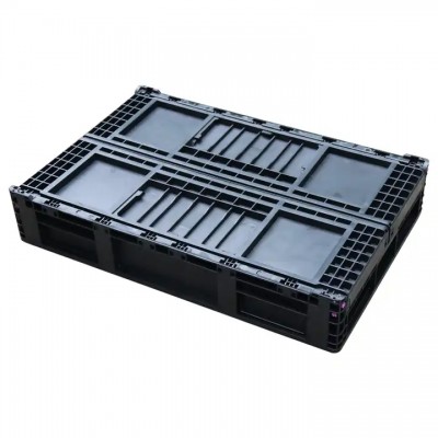 JOIN Customized Rental Crate Transportation Mobile Foldable Lid Plastic Storage Box