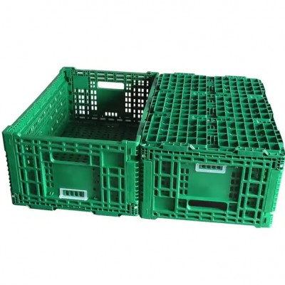 JOIN Large Mesh Shipping Plastic Foldable Box Collapsible Crate With Lid Agriculture And Fruit Turno