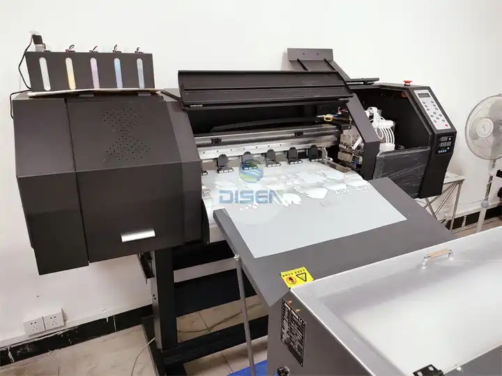 The newest 70 cm dtf printer machine 60 4heads dtf white ink printer 42cm t-shirt roll xp600 I3200 4 / 2