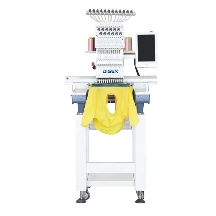 Small Hat T shirt Cap Daohao Single Head Flat Embroidery Machine Computerized Industrial 1000 Rpm Co / 2