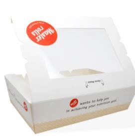 High Quality Custom Printed Art Paper Box Clear Donut Box / 1