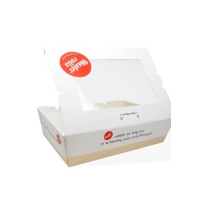 High Quality Custom Printed Art Paper Box Clear Donut Box