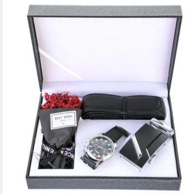 custom luxury corporate groomsmen men birthday box gift set for men with logo / 3