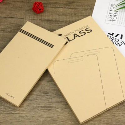 custom paper retail mobile phone tempered glass packing packaging box screen protector packaging / 2