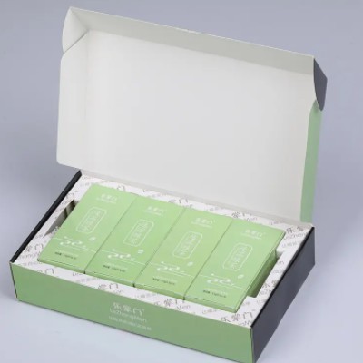 Custom Logo Green Cardboard Luxury Square Tea Gift Box Tea Packaging Box for Tea small business reus / 2