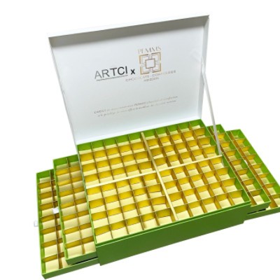 Custom printed logo pistachio baklava boxes packaging arabic luxury cardboard paper dessert box empt / 3